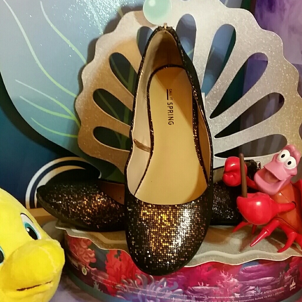 Copper bronze mermaid flats